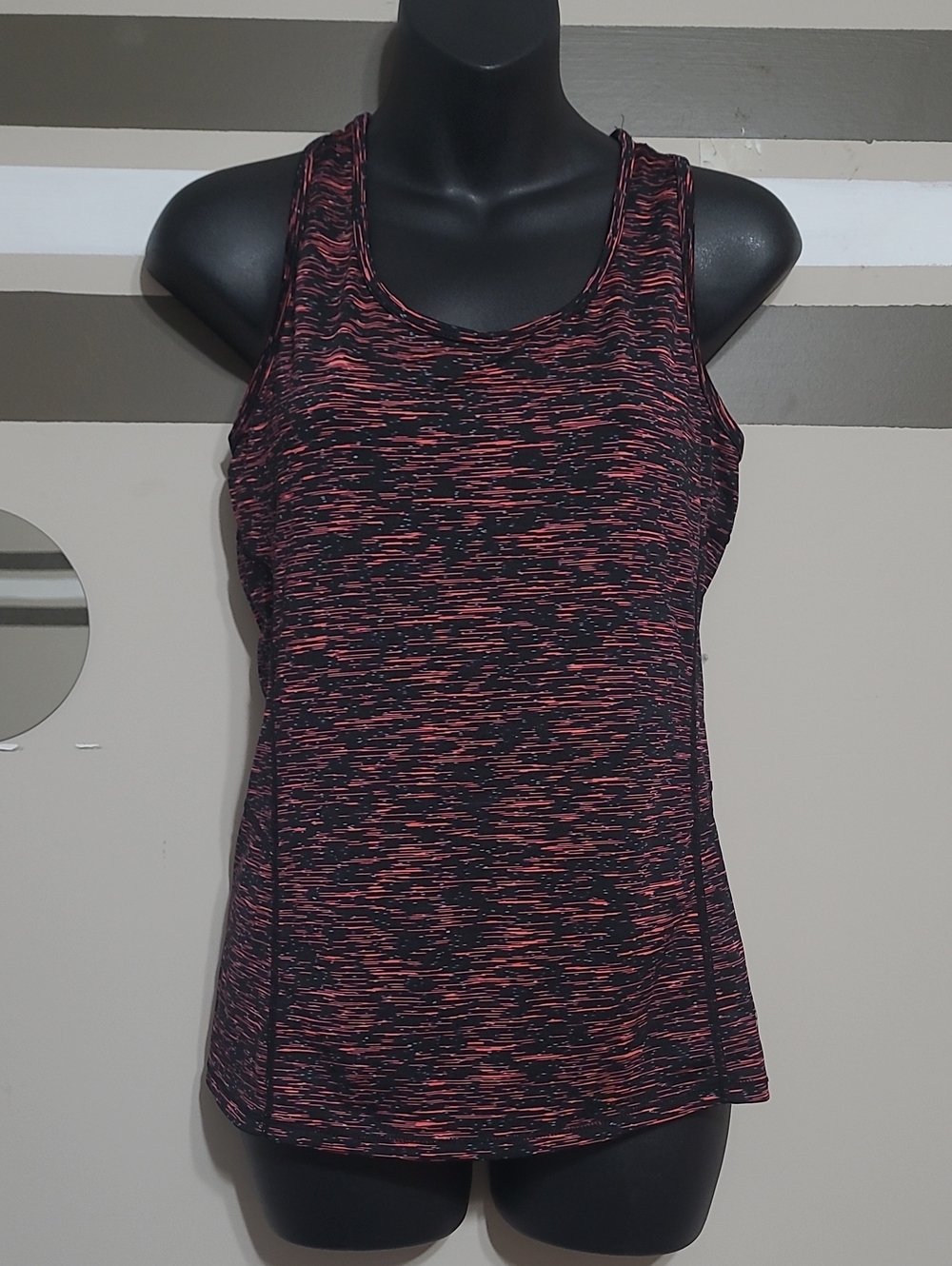⭐️ HYBA Activewear Space-Dye Racerback Tank Top Sz Small